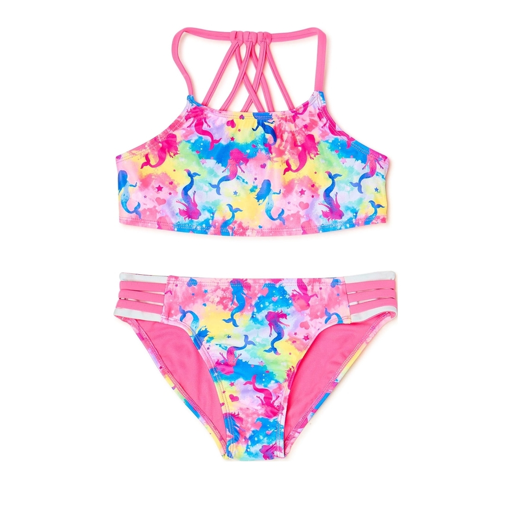 Colorful Mermaid Kids Swim Set